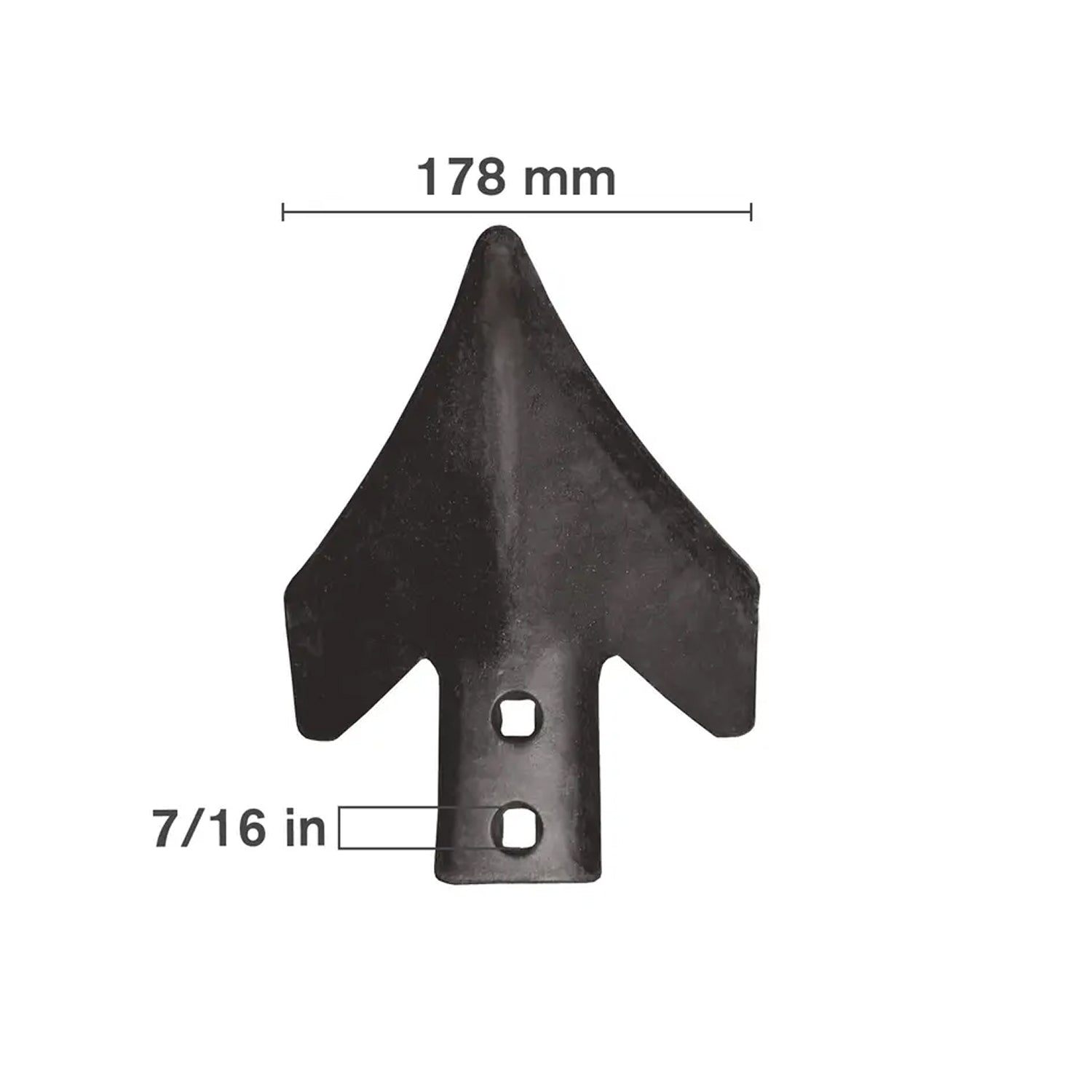 7" Long Nose 2-Hole C-Shank Sweep, Case IH-zoom-1