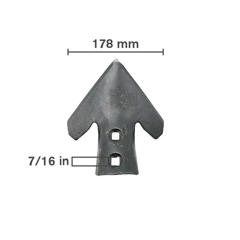 7" 2-Hole C-Shank Sweep, Case IH-zoom-