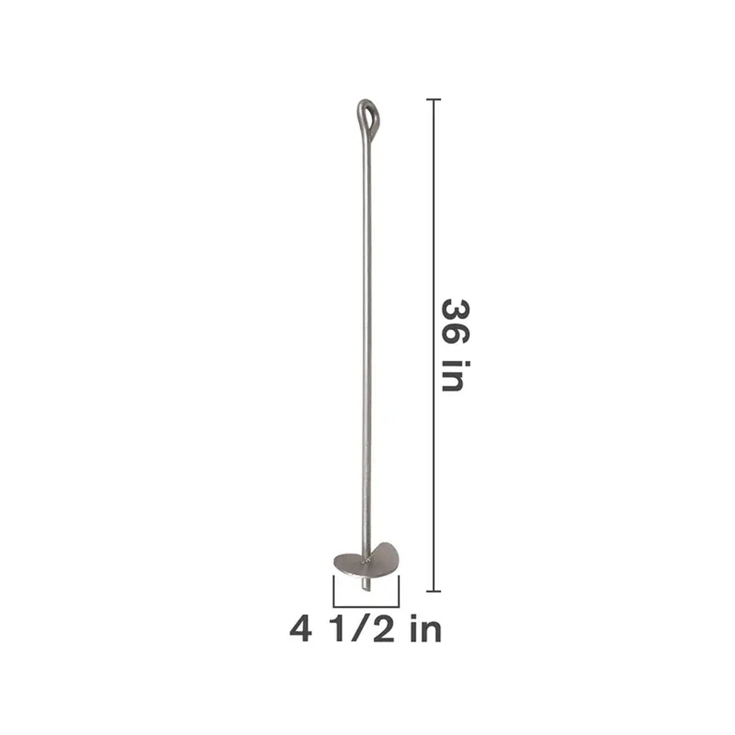 36" x 1/2" x 4-1/2" Hot Dipped Galvanized Earth Anchor-1