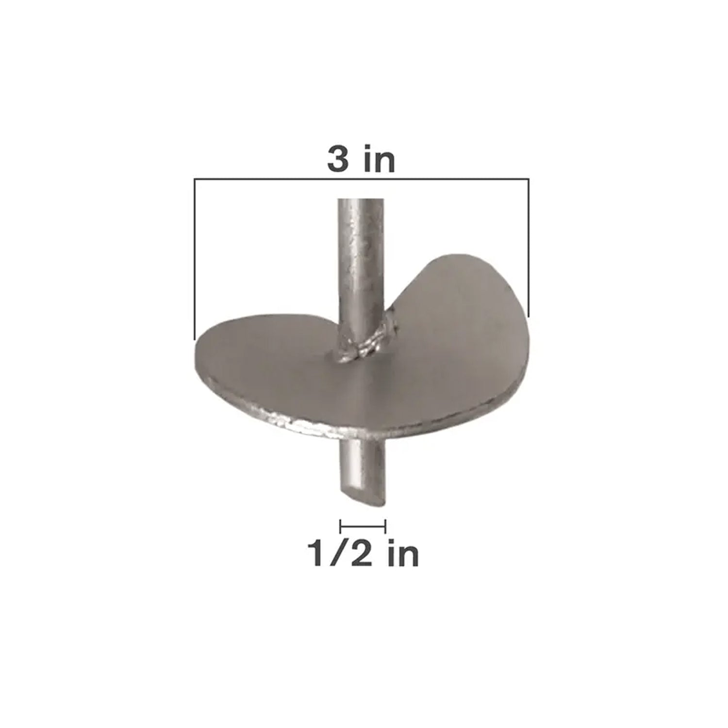 28" x 1/2" x 3" Hot Dipped Galvanized Earth Anchor-zoom-2