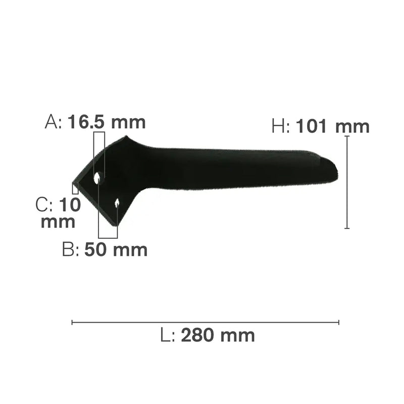Power Harrow Blade, Left Hand-zoom-