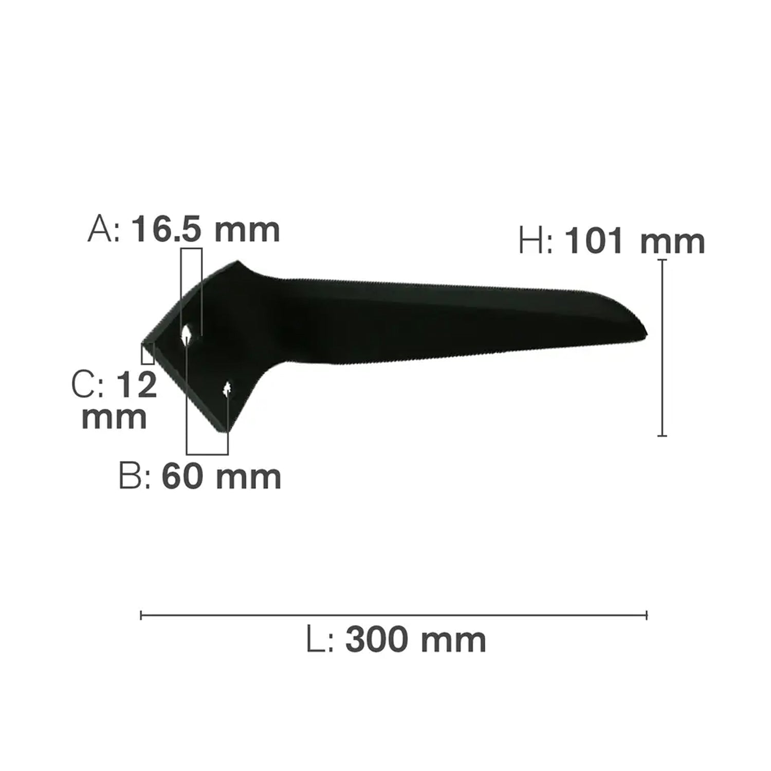 Power Harrow Blade, Left Hand, CW
