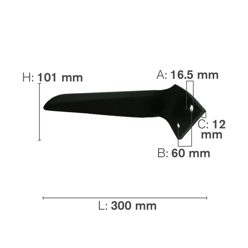 Power Harrow Blade, Right Hand, CCW-zoom-