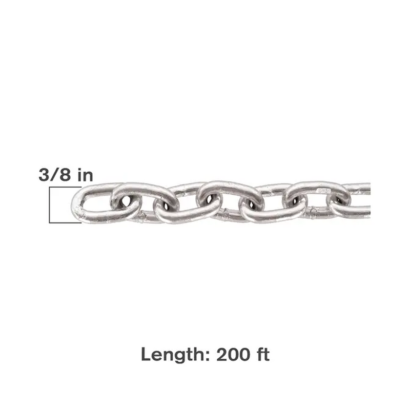 200' x 3/8" G70 Bulk Chain-zoom-