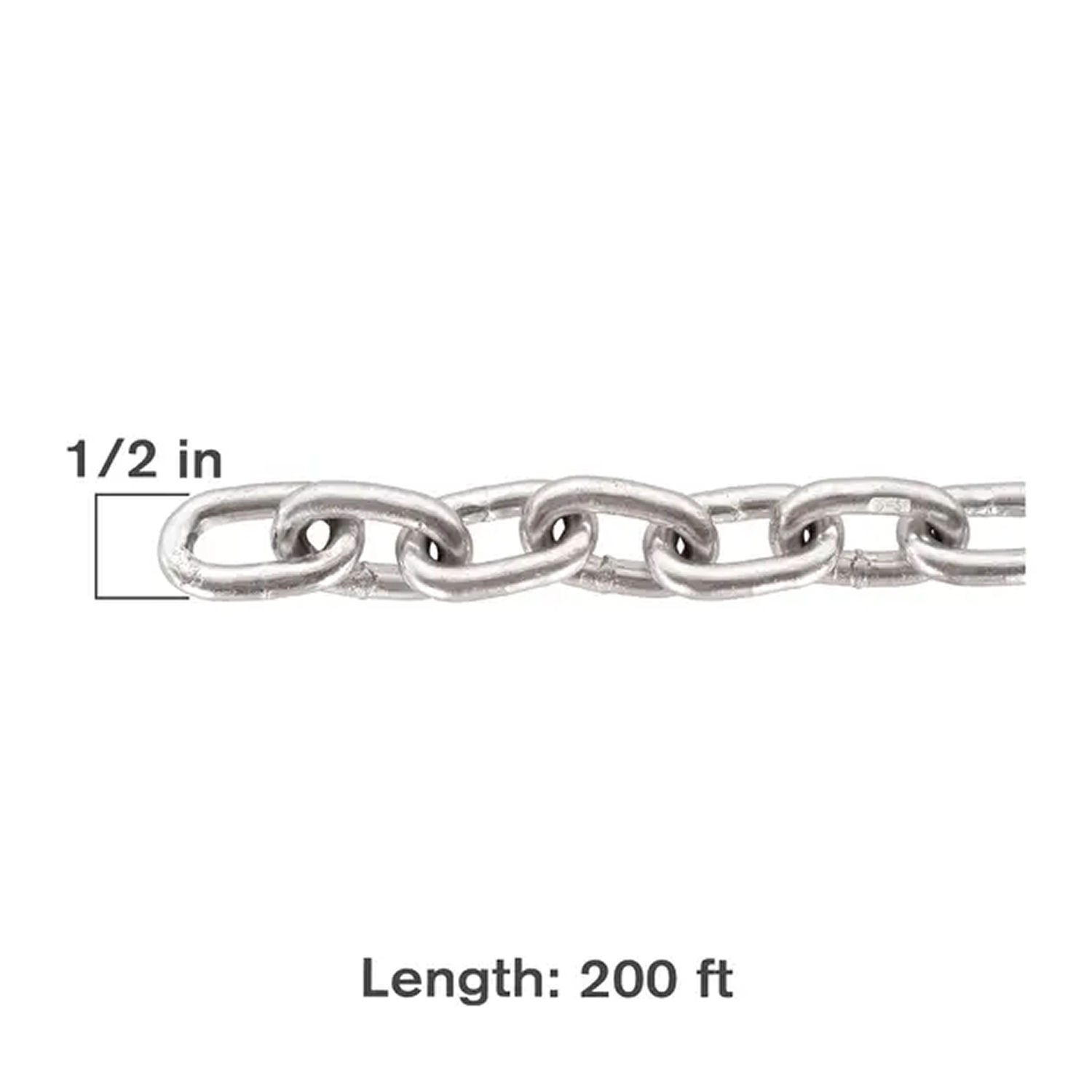 200' x 1/2" G70 Bulk Chain-zoom-1