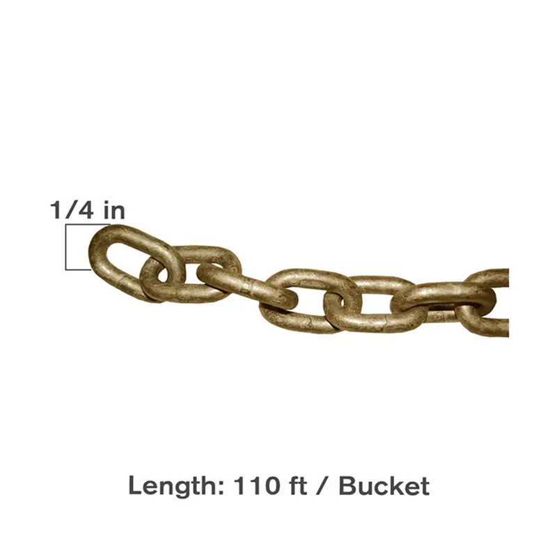 110' x 1/4" G70 Bulk Chain-zoom-