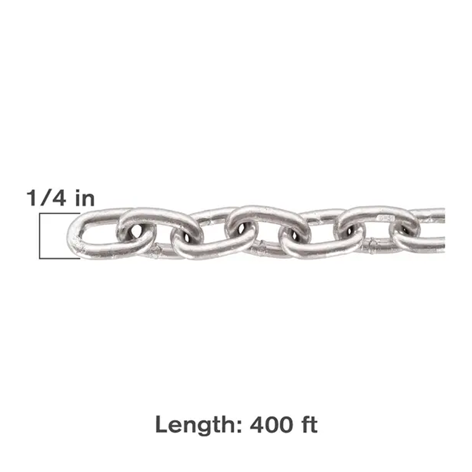 400' x 1/4" G30 Bulk Chain