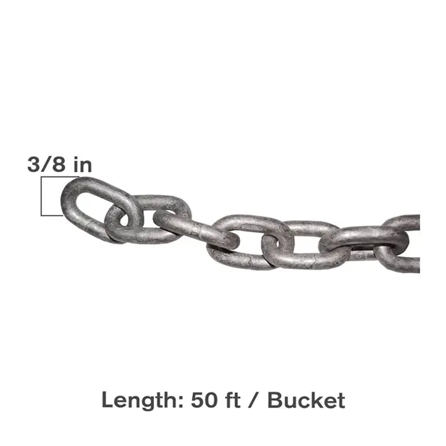 50' x 3/8" G30 Bulk Chain