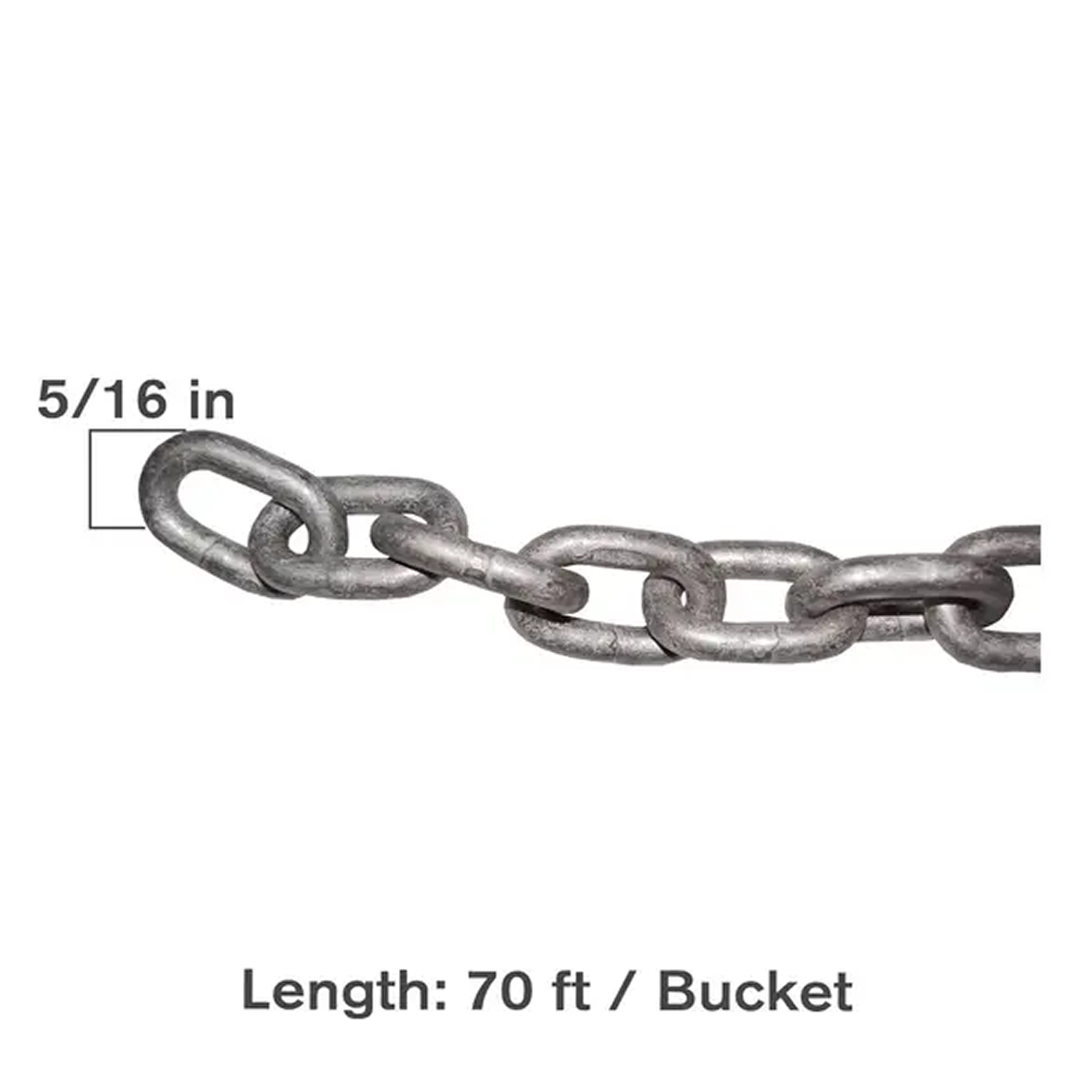 70' x 5/16" G30 Bulk Chain