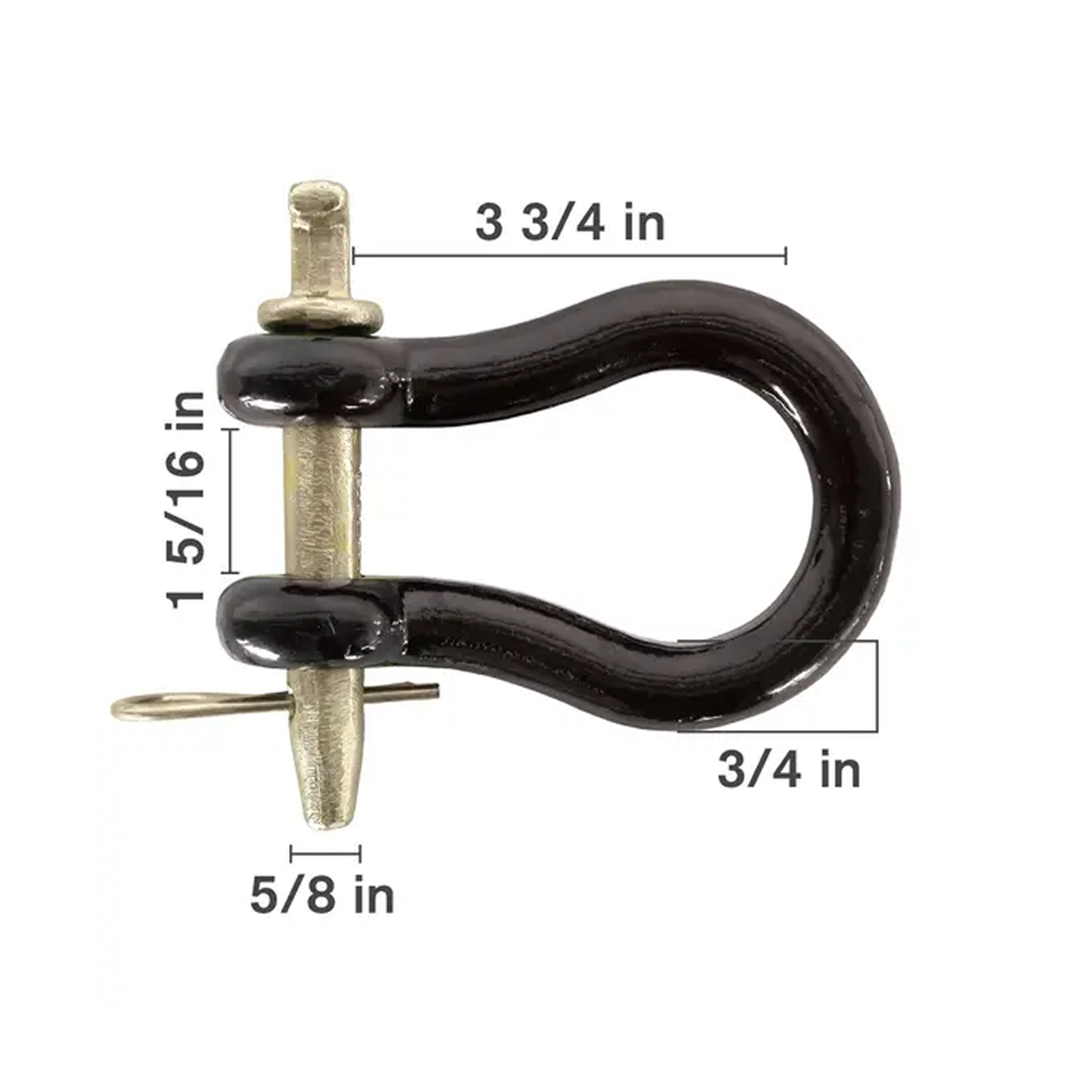 Forged Straight Clevis 3/4" 12000 lb – 64.300.075