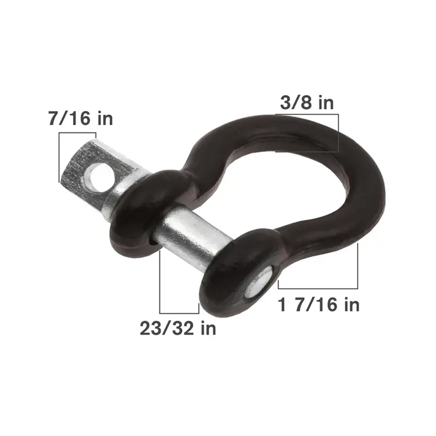 Straight Clevis 3/8" 3000 lb – 64.350.038-1
