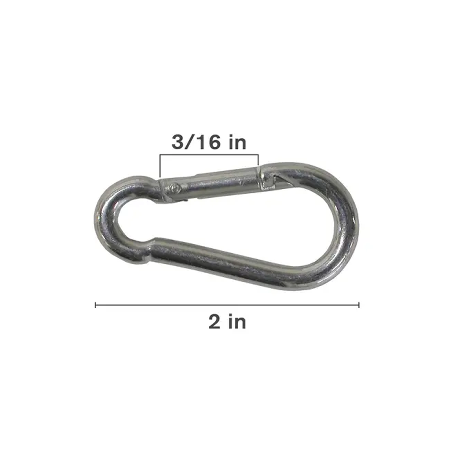 2" Spring Clip, Zinc Plated-1