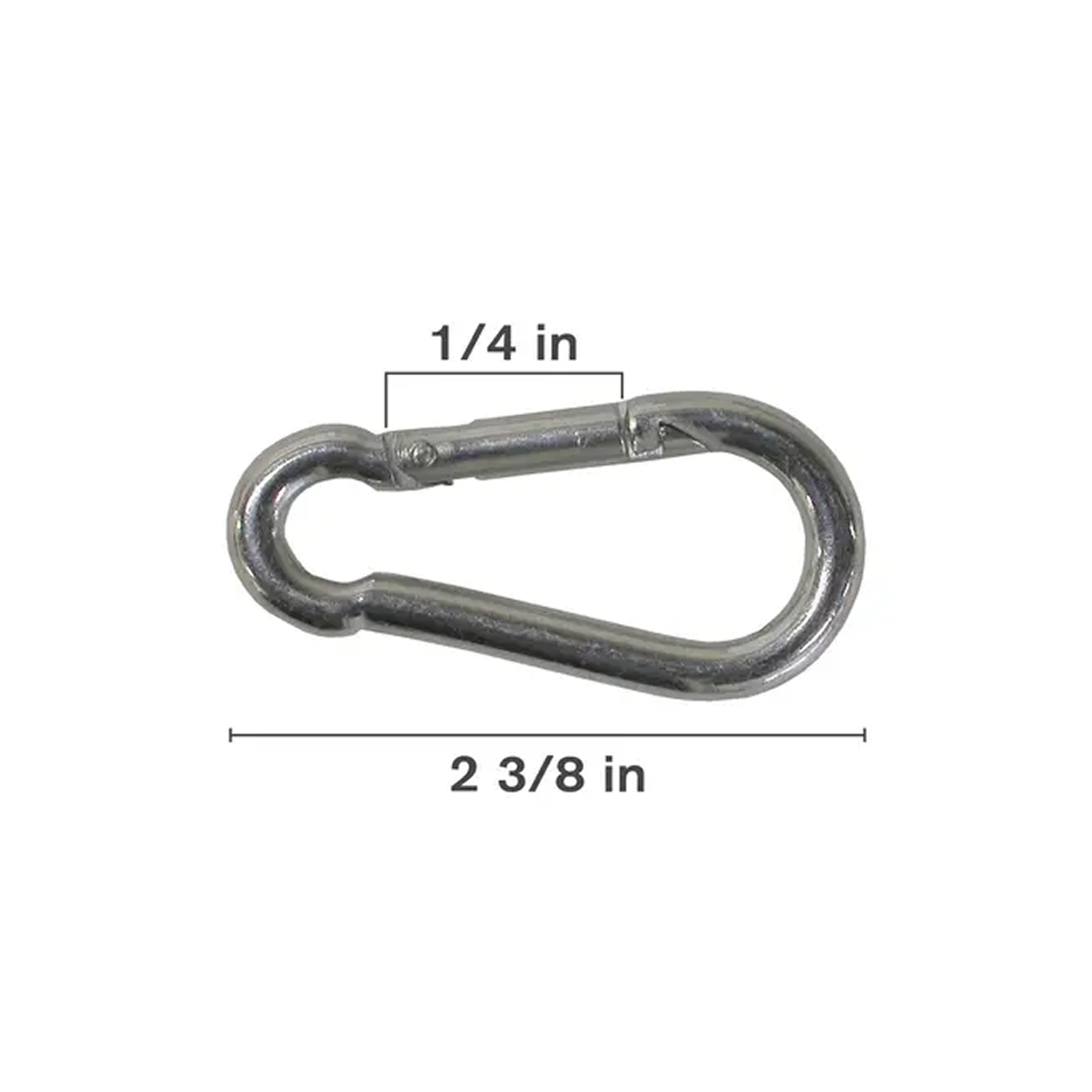 2-3/8" Spring Clip, Zinc Plated