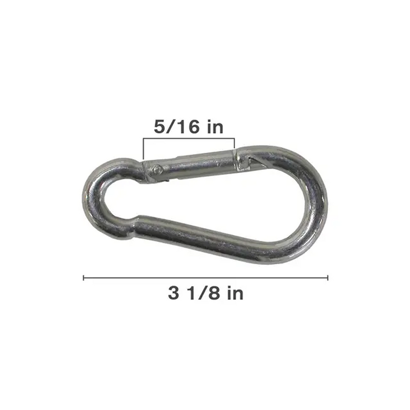 3-1/8" Spring Clip, Zinc Plated-zoom-