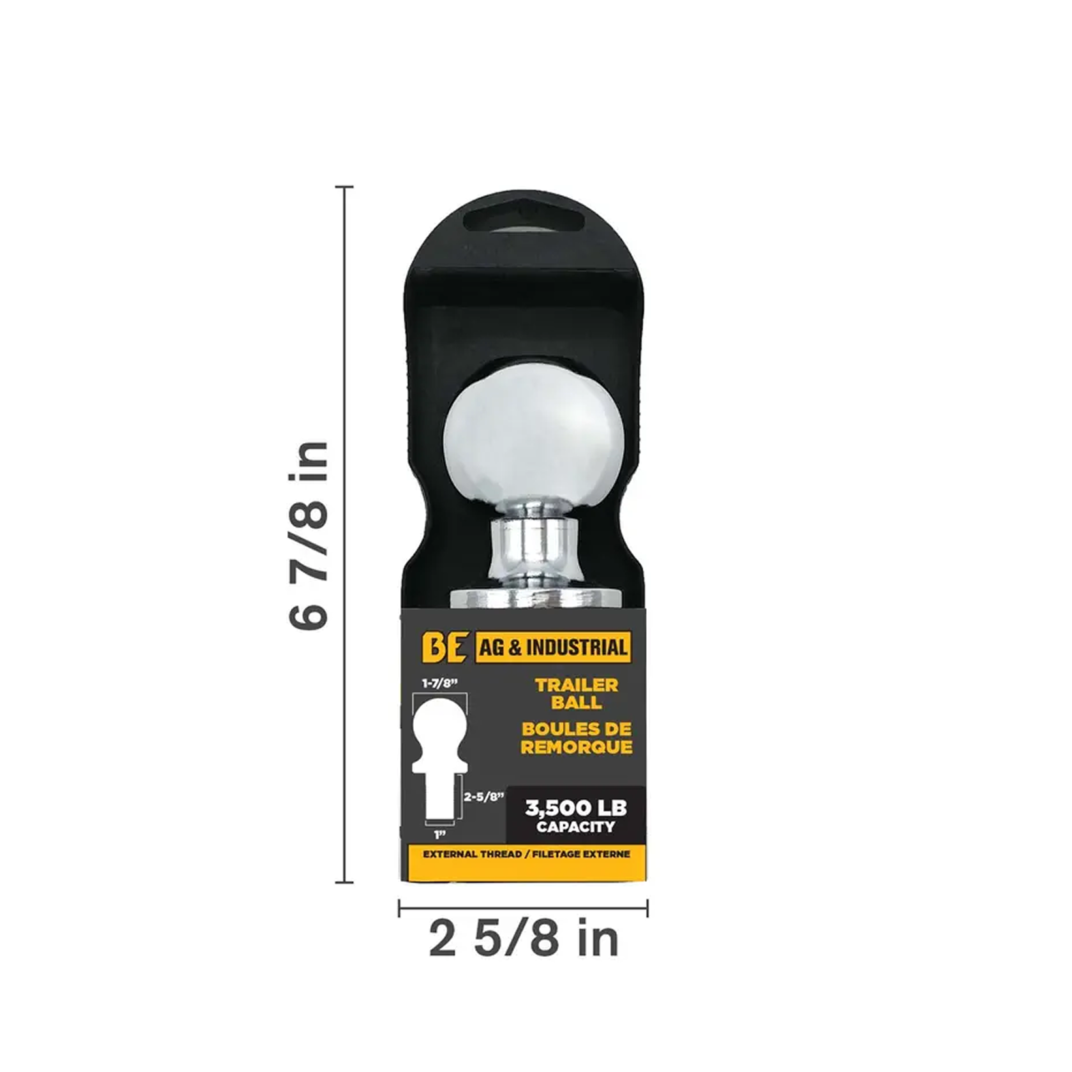 1-7/8" Trailer Ball 3,500 LB