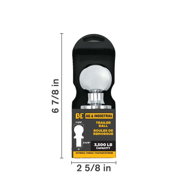 1-7/8" Trailer Ball 3,500 LB-zoom-