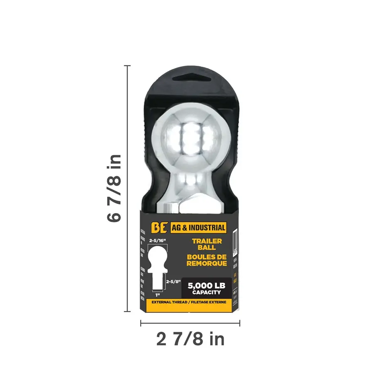 2-5/16" Trailer Ball, 6,000 LB-2