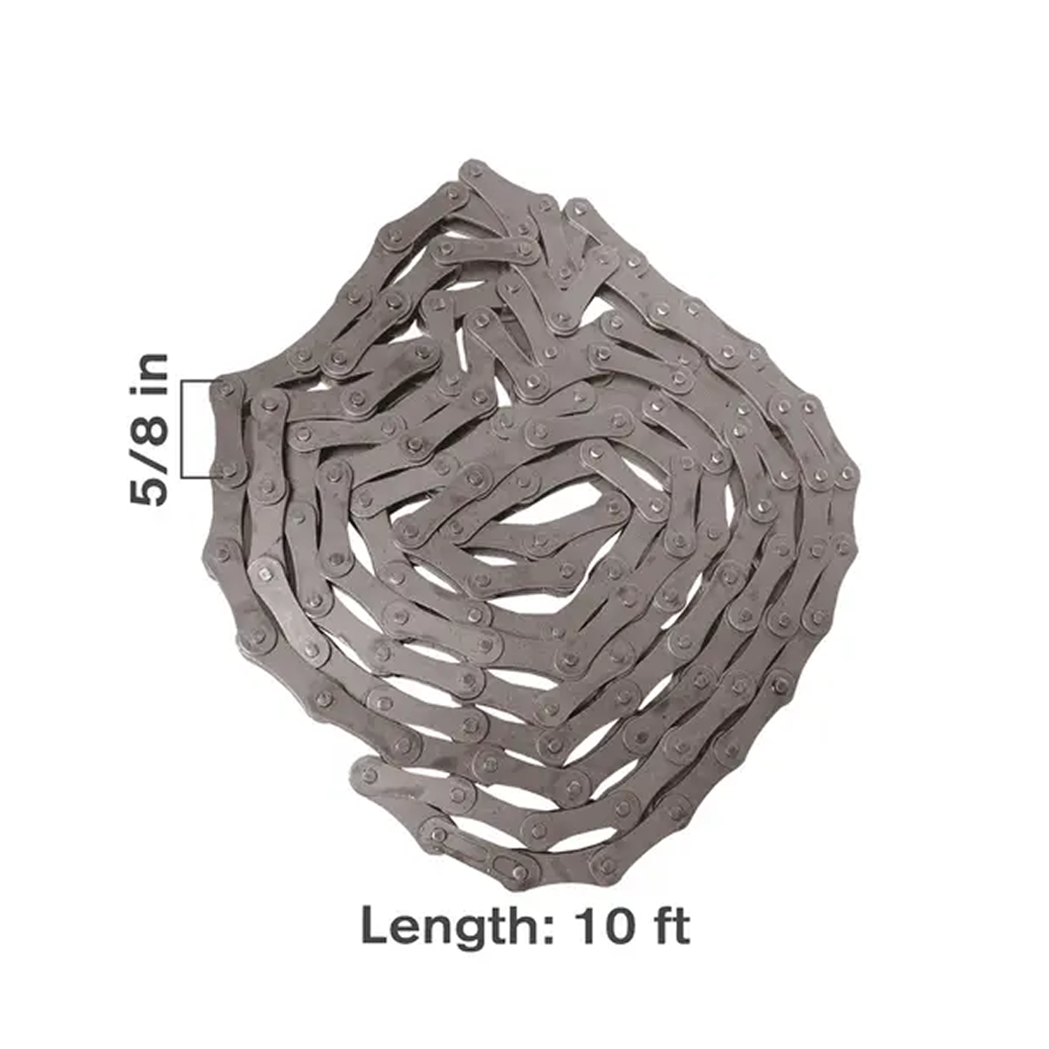 10' x 5/8" Roller Chain, #50-1