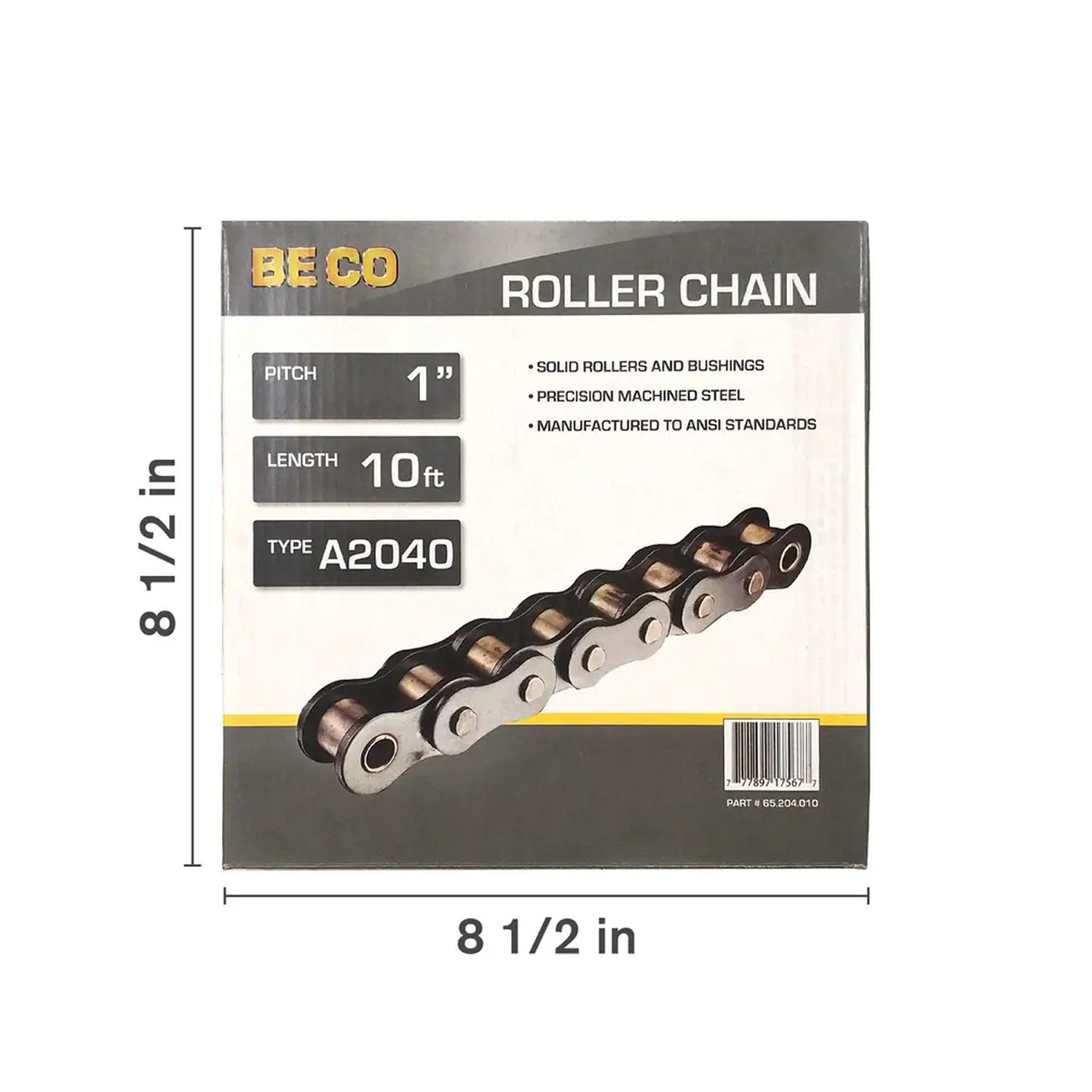 10' x 1" Roller Chain, #A2040-zoom-3