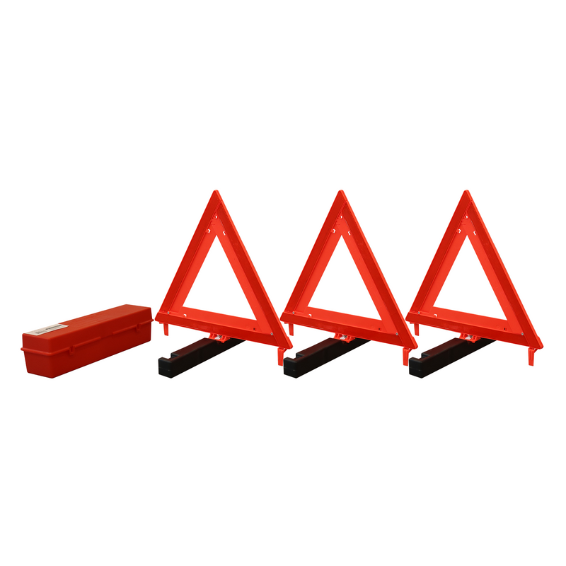 Vehicle Safety Triangle Kit, 3 Pack-zoom-
