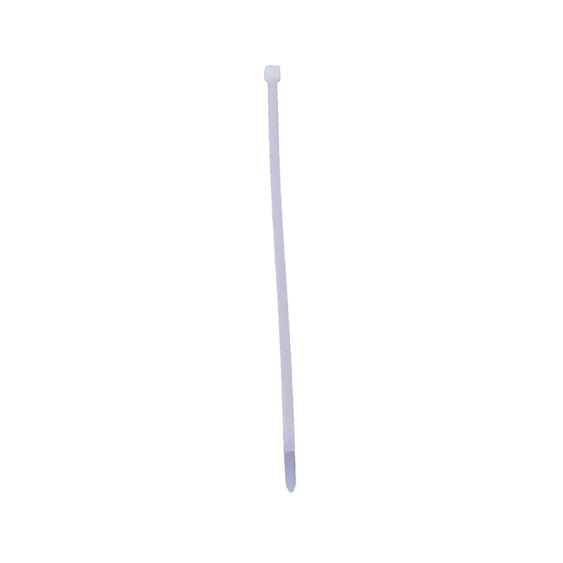 12" White Cable Tie, 50 lbs, 100 Pack-zoom-