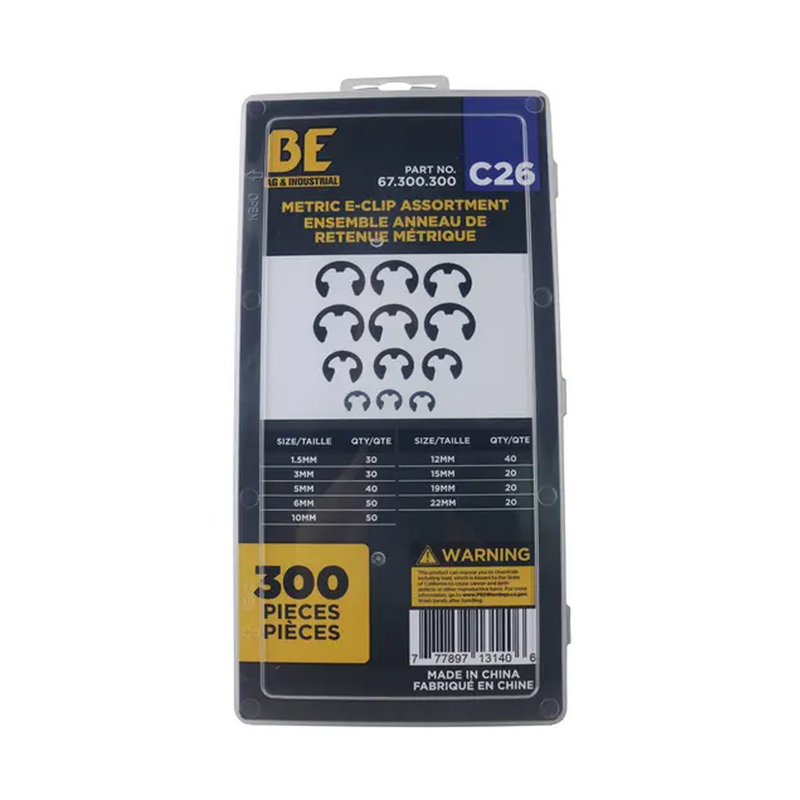 300-Piece Metric E-Clip Assortment Kit-zoom-