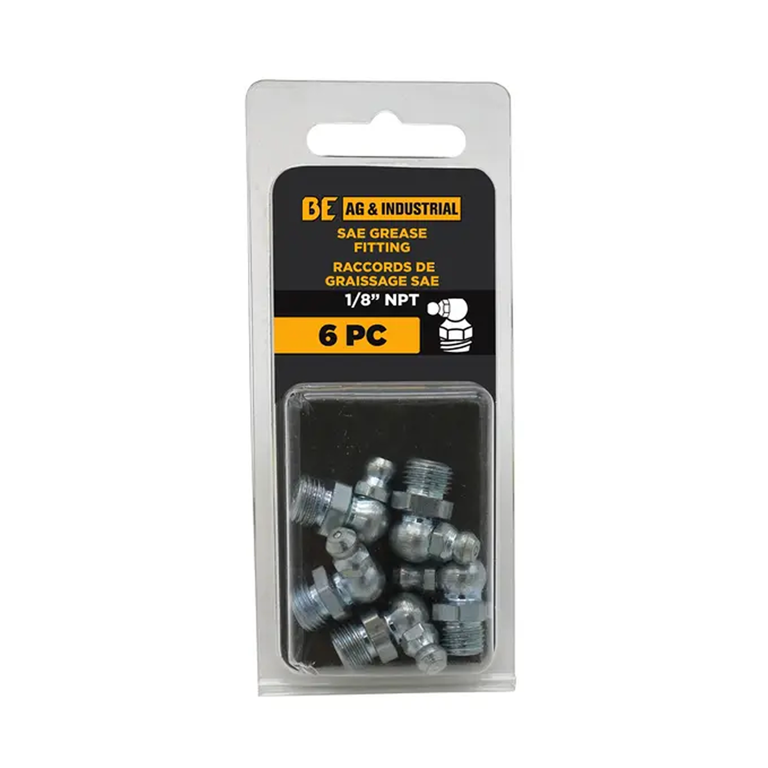 10-Piece 1/8" 90° SAE Grease Fittings Kit-zoom-1