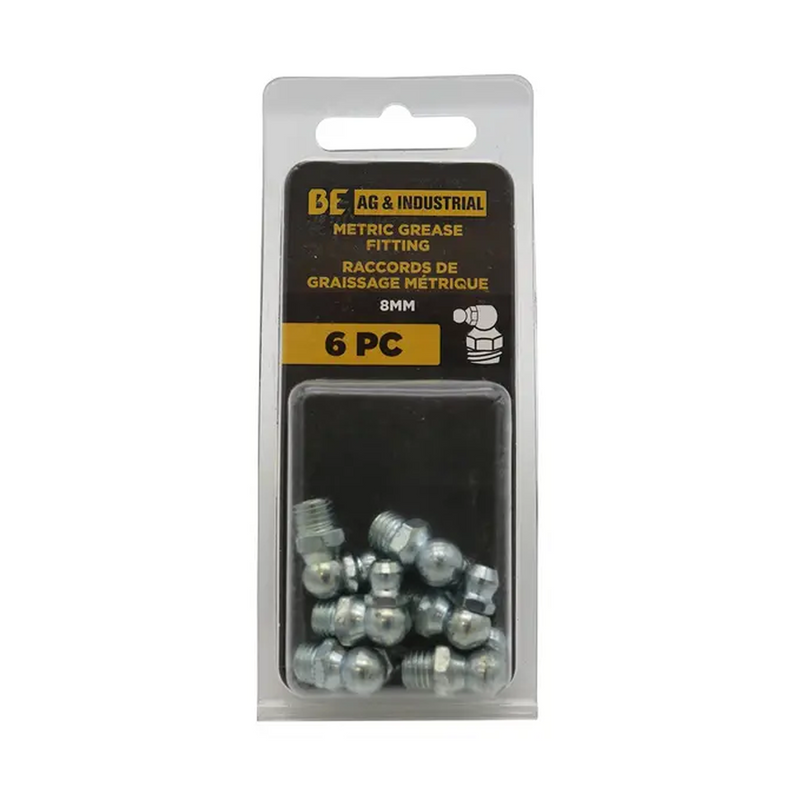 6-Piece 8mm 90° Grease Fitting Kit-zoom-