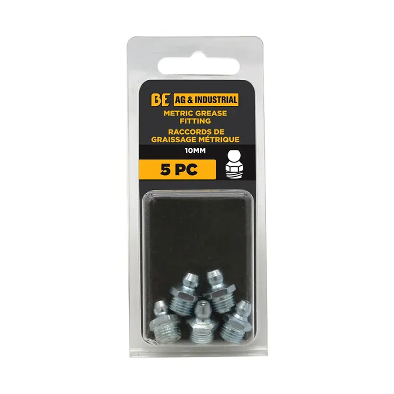 5-Piece 10mm Straight Grease Fittings Kit-zoom-1