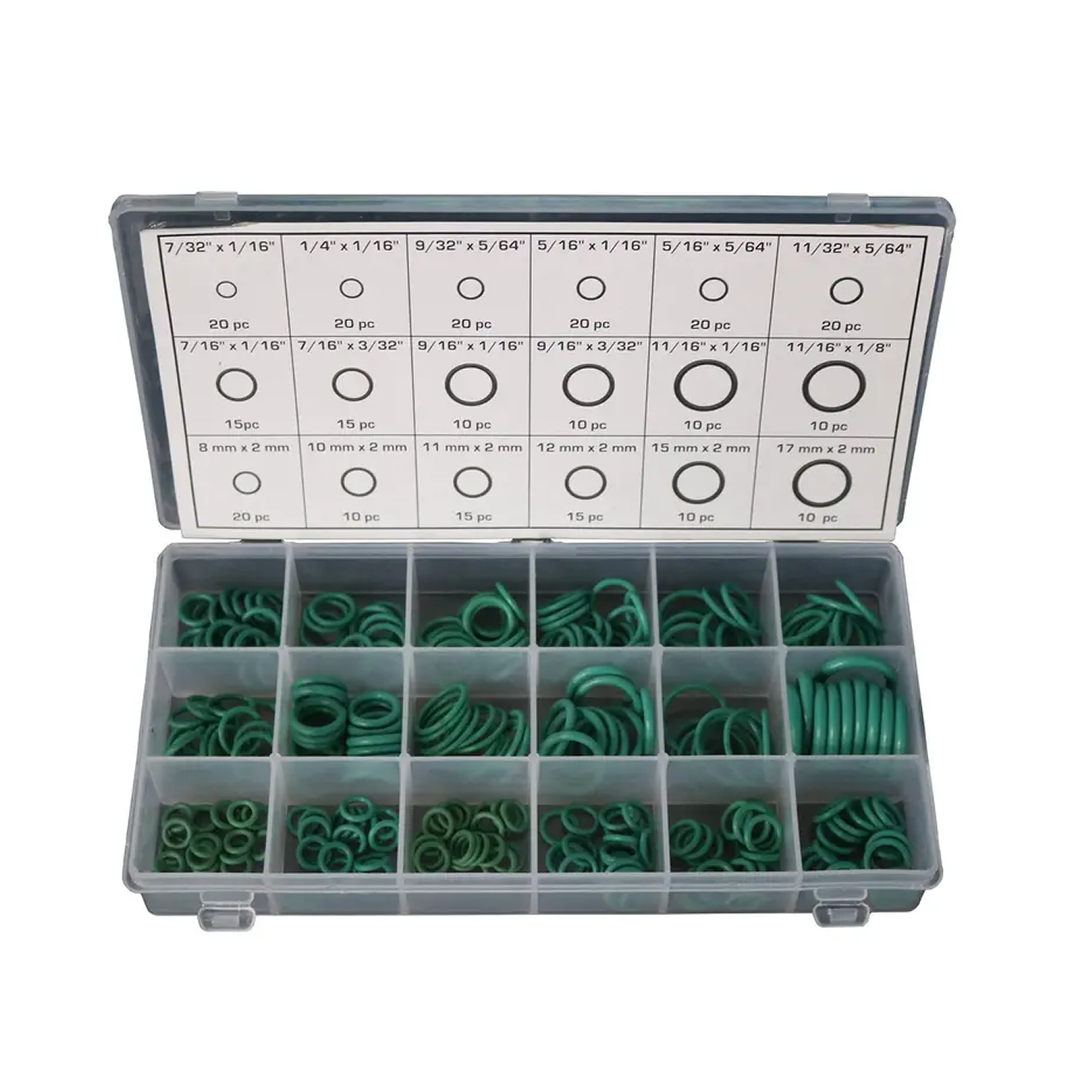 270-Piece HNBR Chemical Resistant O-Ring Assortment Kit