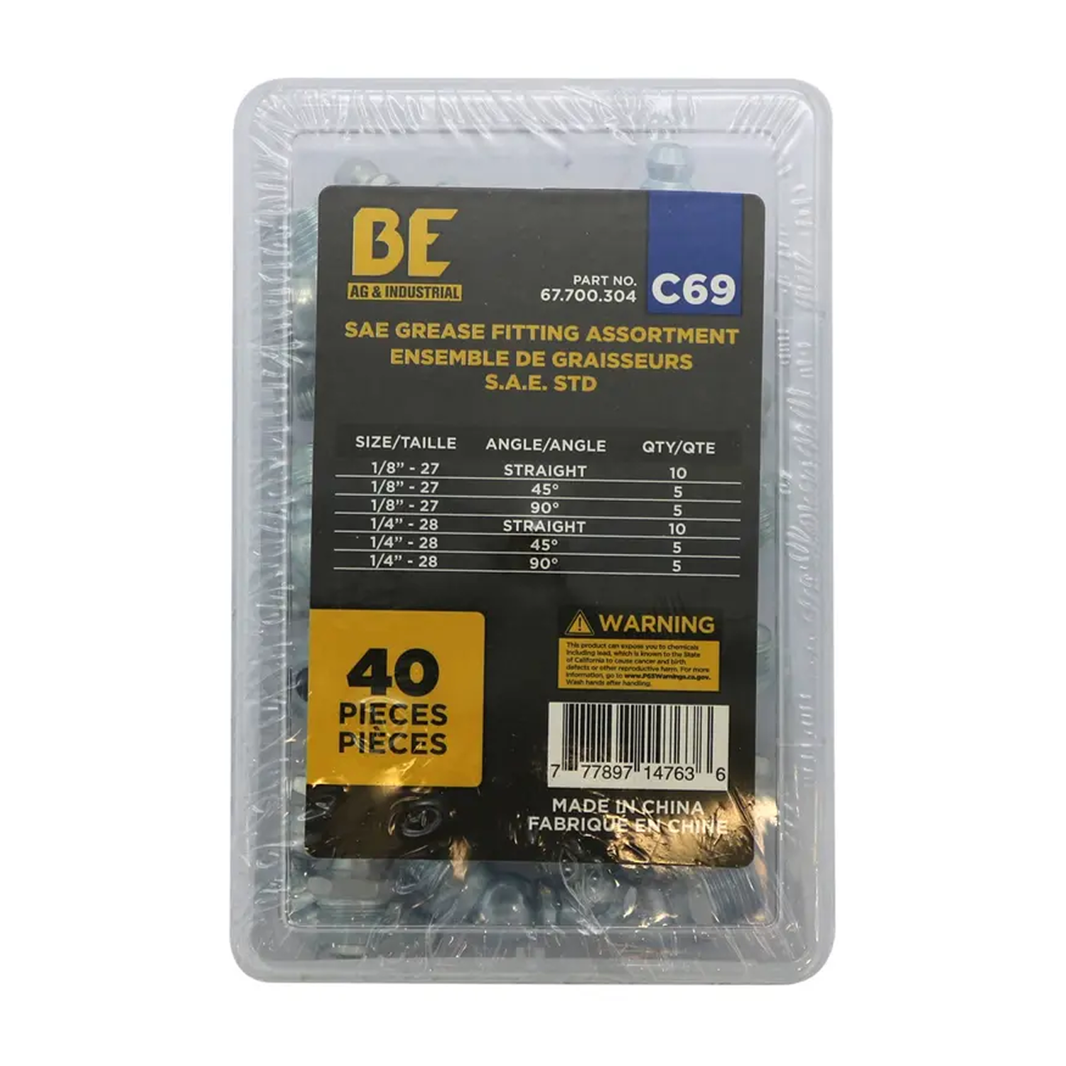 40-Piece SEA Grease Fitting Assortment Kit-1