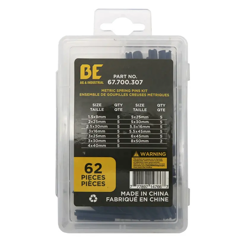 62-Piece Metric Spring Pin Assortment Kit-zoom-