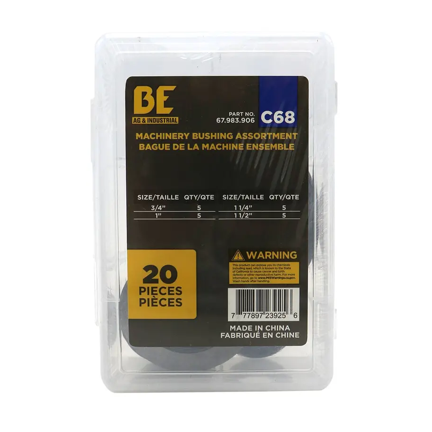 20-Piece Machinery Bushing Assortment Kit