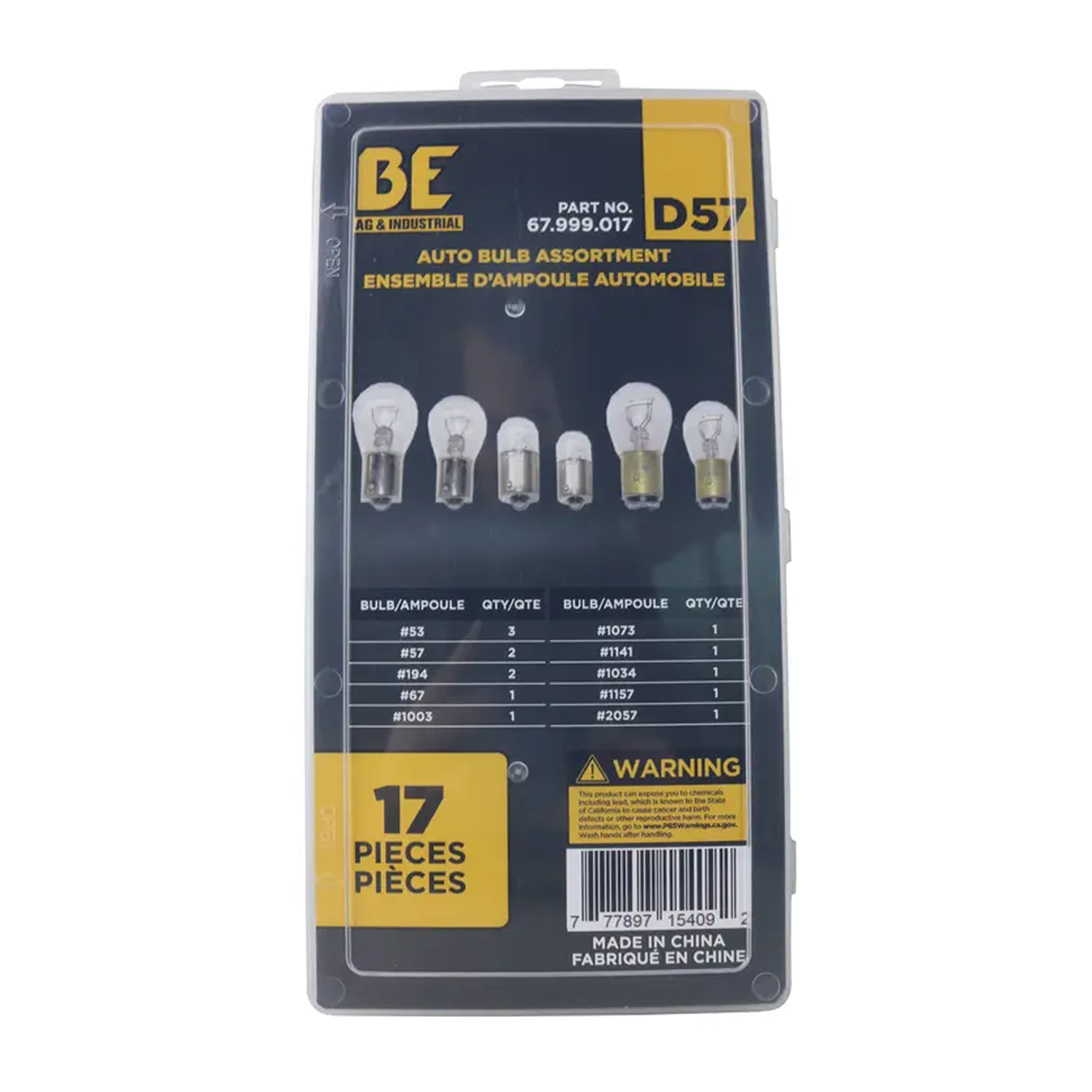 17-Piece Auto Bulb Assortment Kit