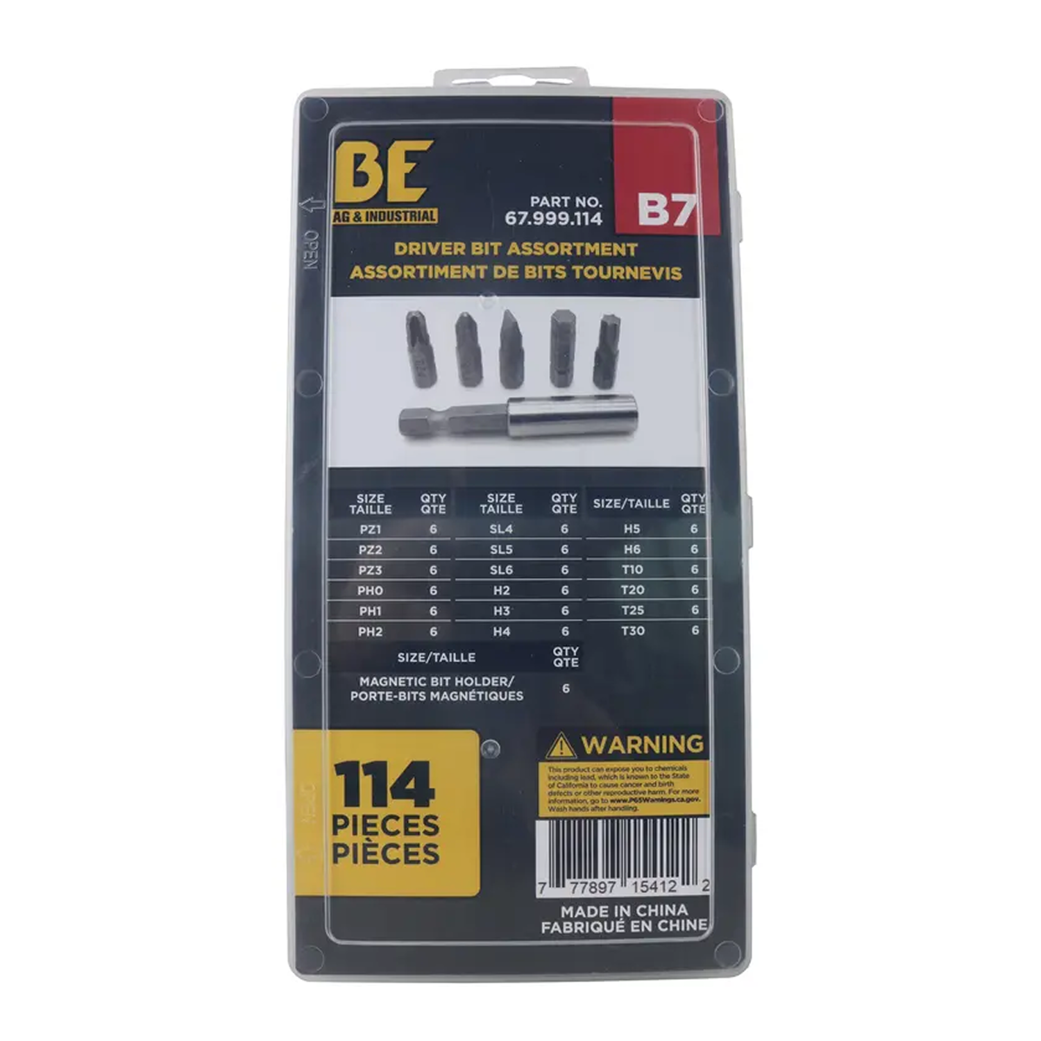 114-Piece Driver Bit Assortment Kit-1