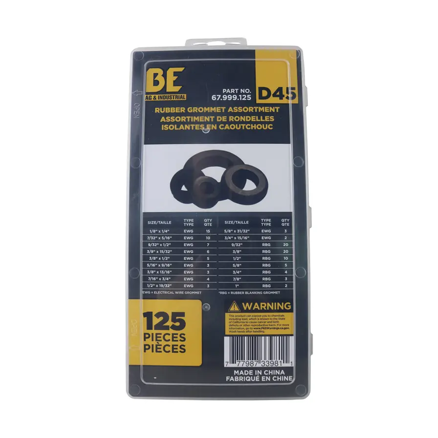 125-Piece Rubber Grommets Kit-1