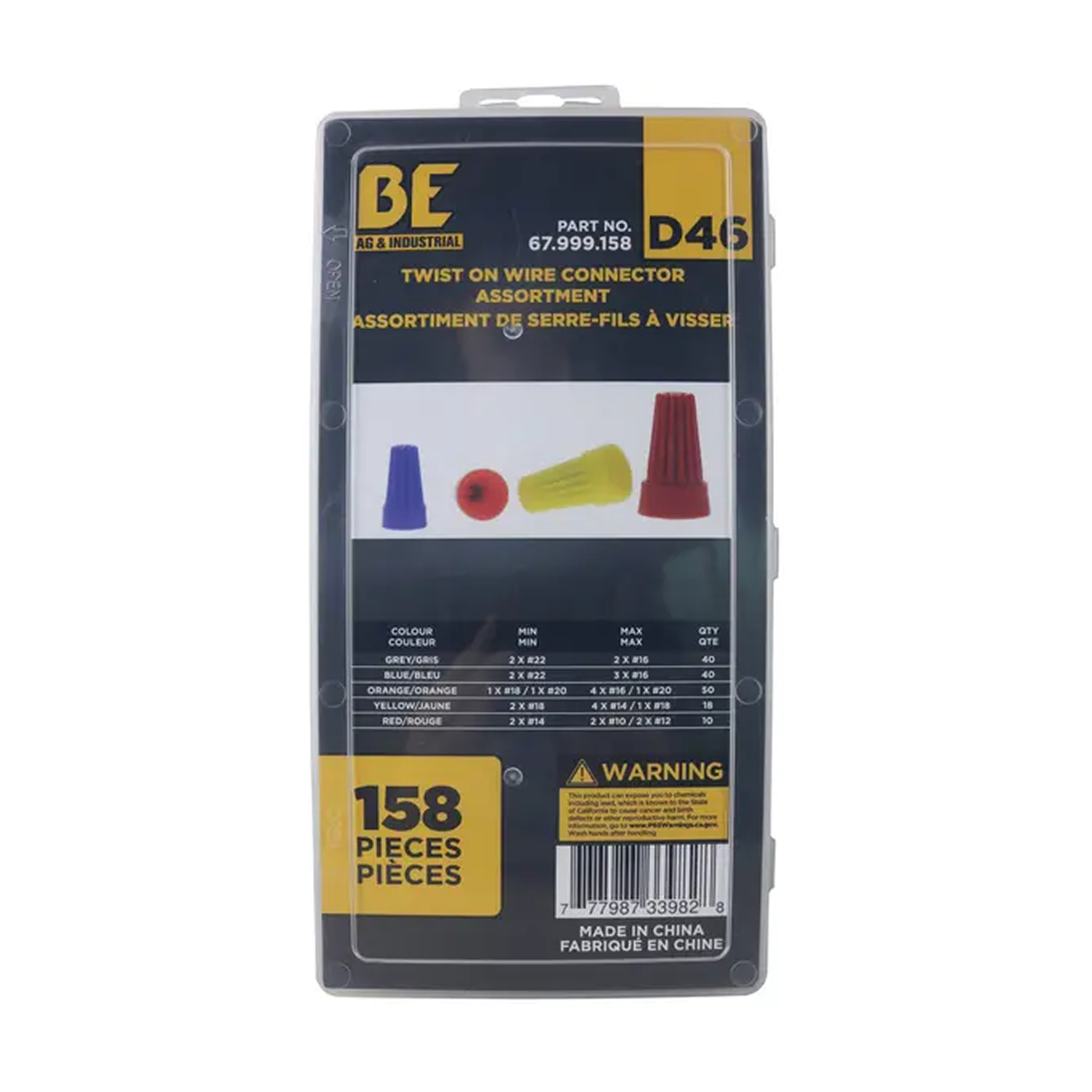 158-Piece Twist-On Wire Connector Assortment Kit-1