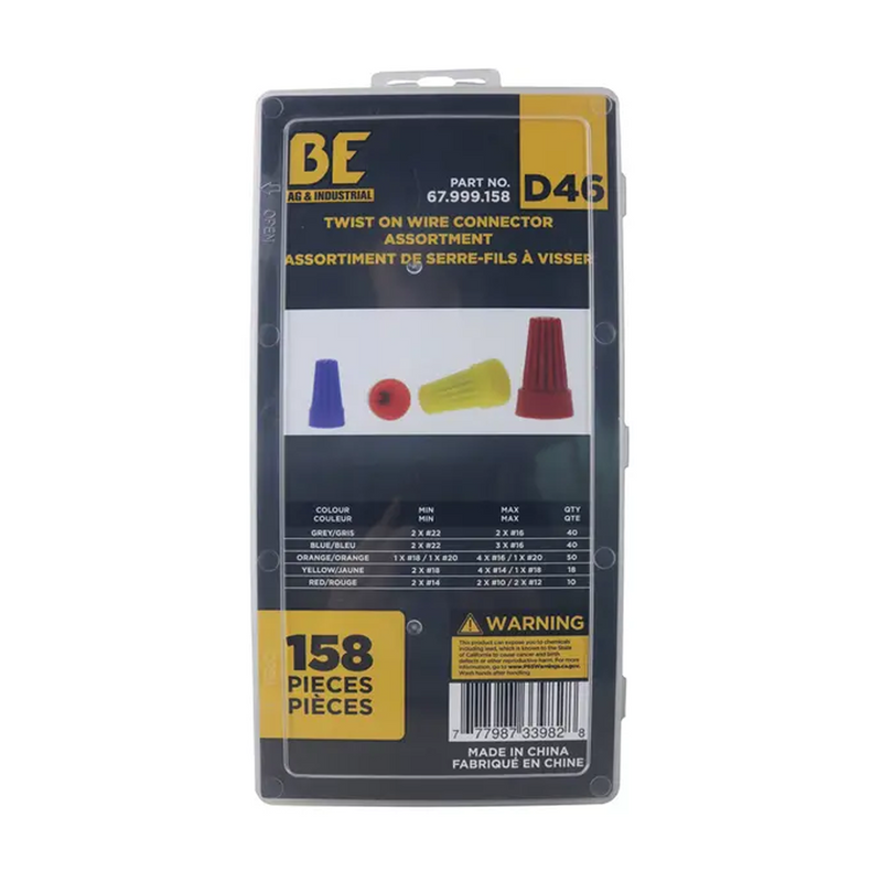 158-Piece Twist-On Wire Connector Assortment Kit-zoom-