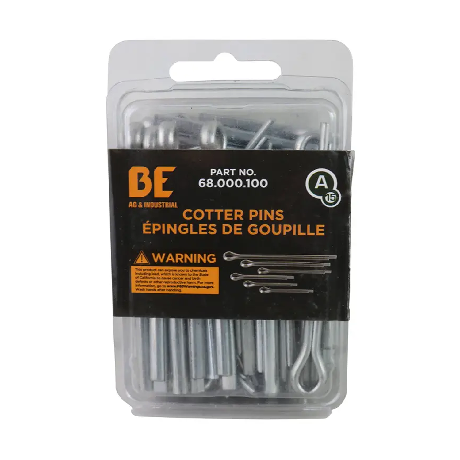 Cotter Pin Assortment 100-Piece Zinc-Plated – 68.000.100-zoom-1