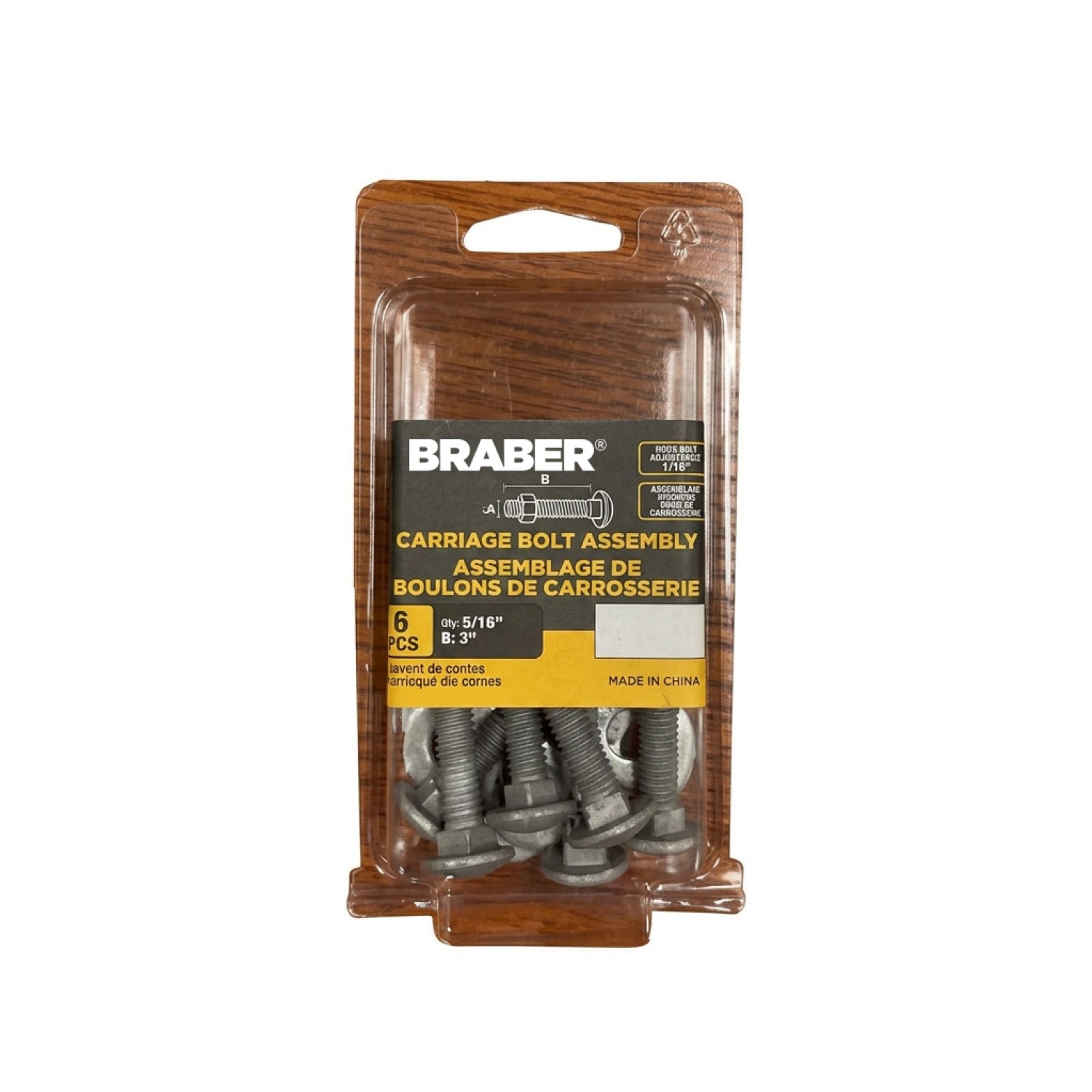 5/16" x 3" Carriage Bolt-zoom-1
