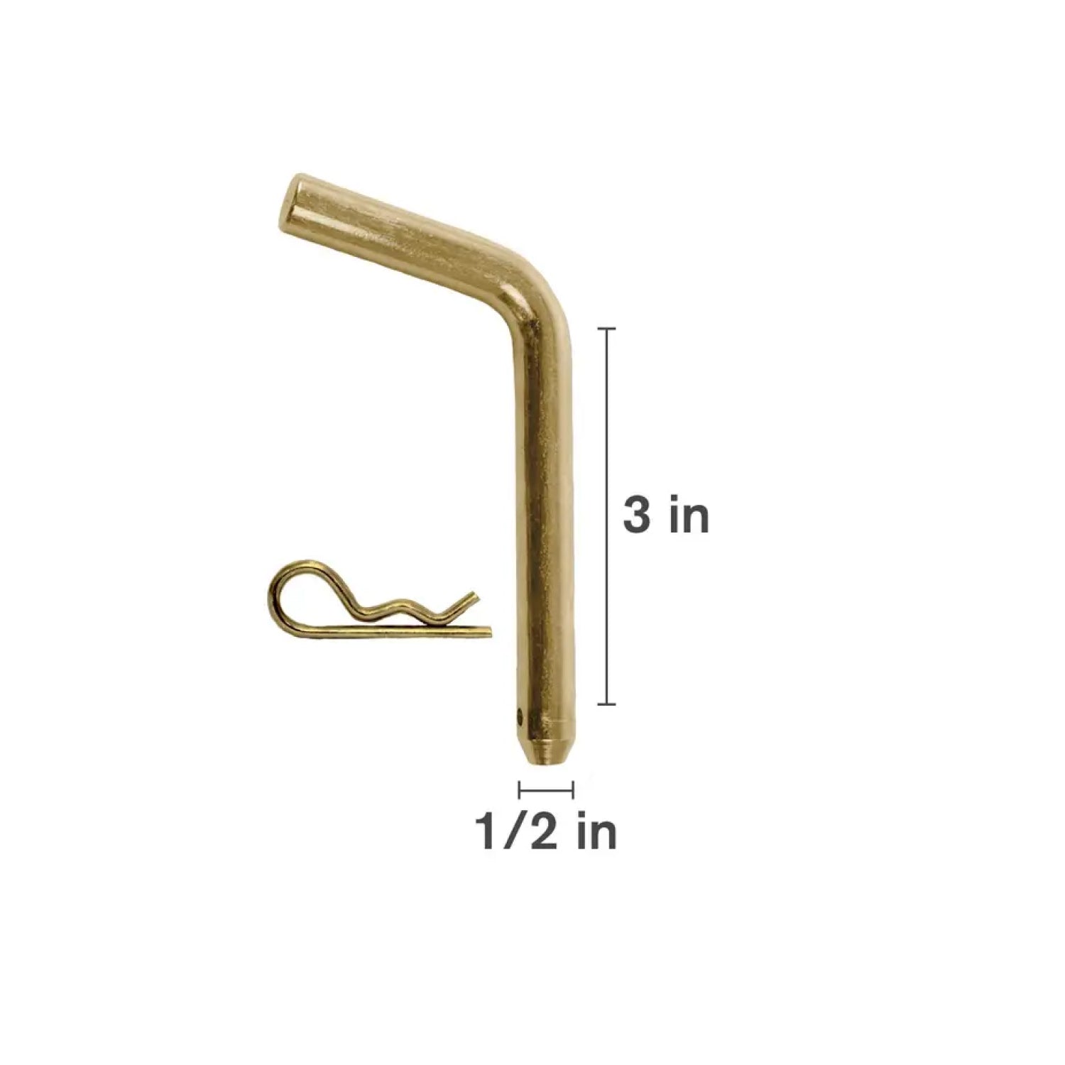 1/2" x 3" Bent Trailer Pin