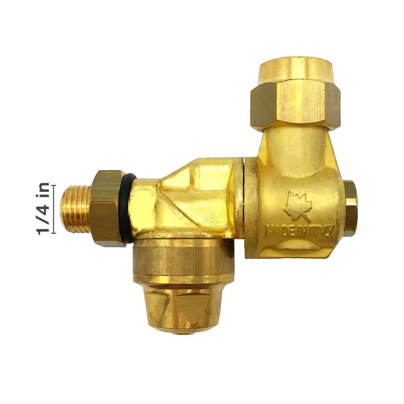 Braglia Brass Single Rollover Nozzle, 1/4" Male-zoom-