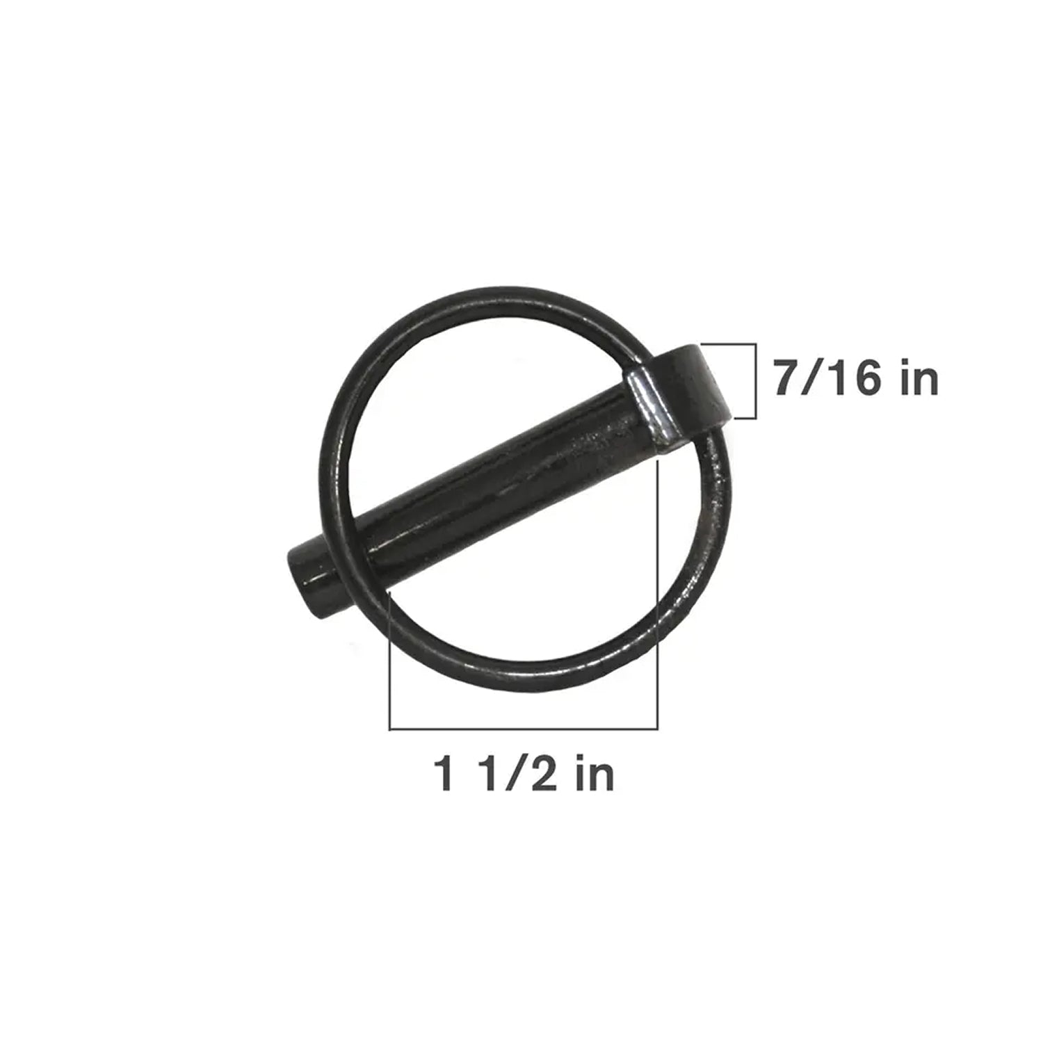 2-Pack 7/16" x 1-1/2" Black Lynch Pins