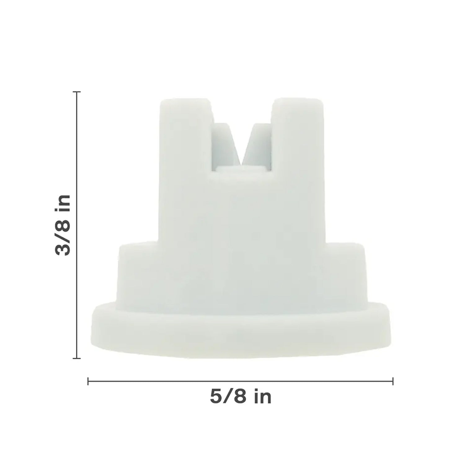 Polyacetal White Nozzle, 80°, #8