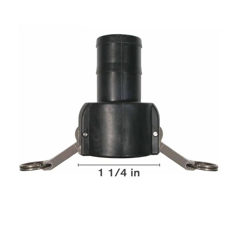 Type C Polypropylene Camlock, 1-1/4"-zoom-