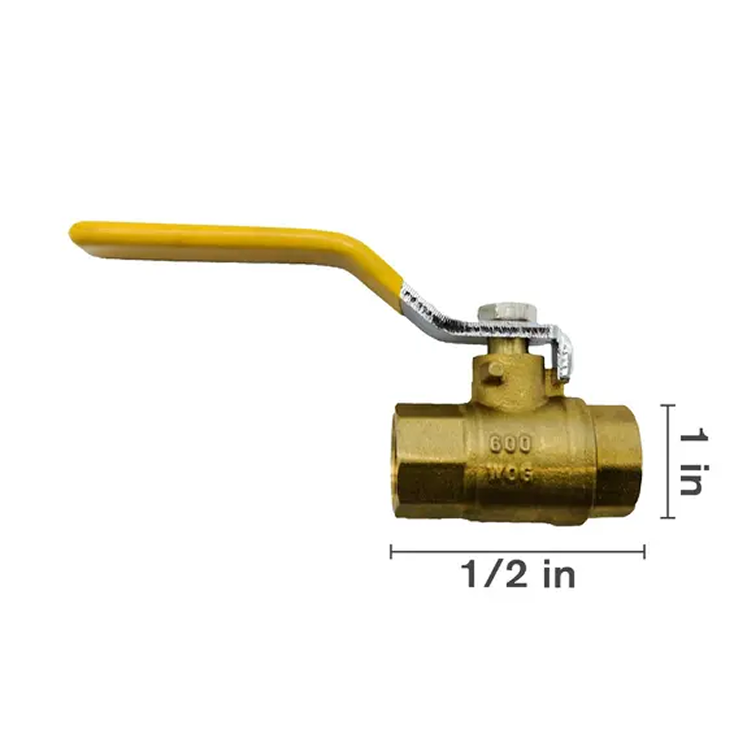 1" FNPT Brass Ball Valve