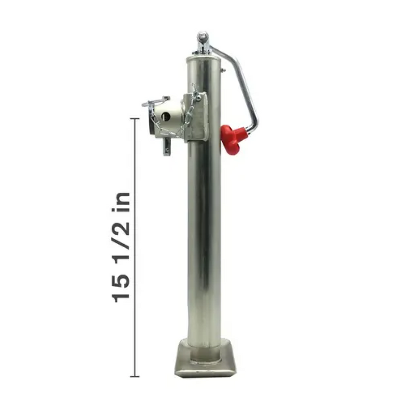 15" 5,000LB Zinc Plated Top Wind Jack-zoom-