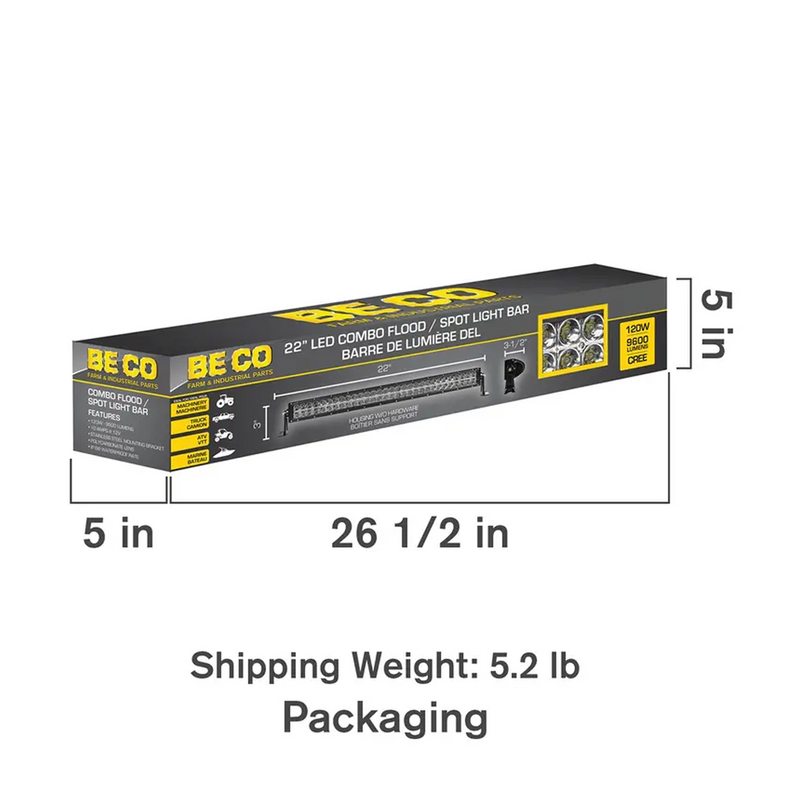 22" 120W Combo Flood/Spot Light Bar-zoom-