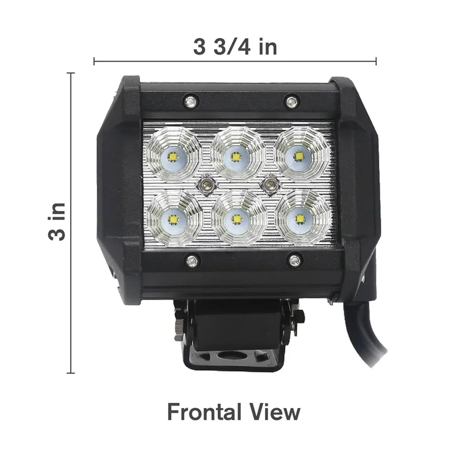 18W 2,160 Lumen Flood Light - 6 Cree LEDs-zoom-2