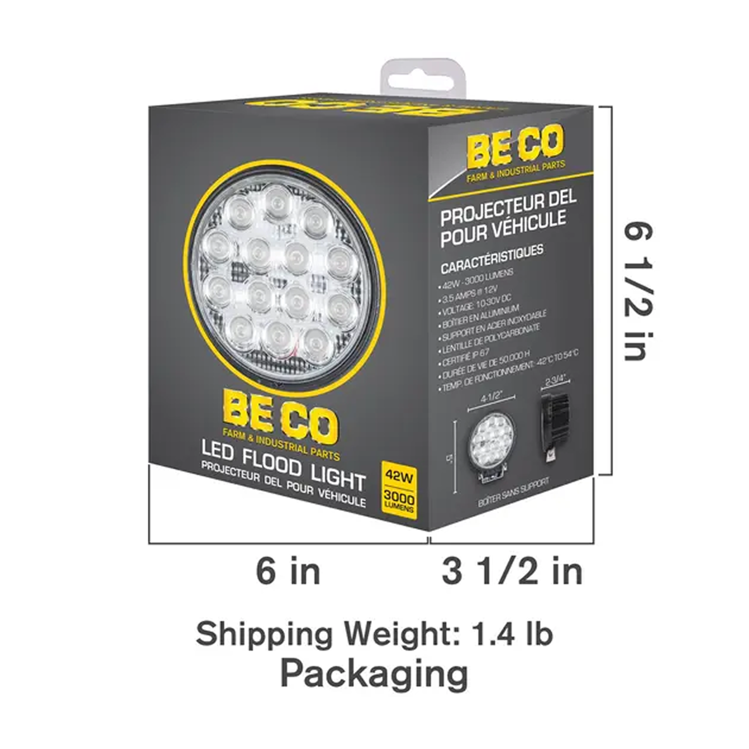 42W 3,000 Lumen LED Flood Light